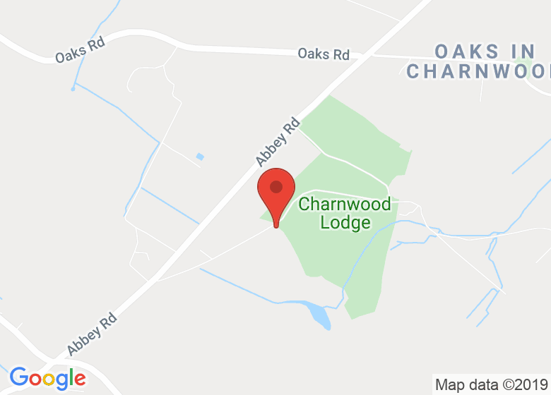 Map showing location of Charnwood Lodge