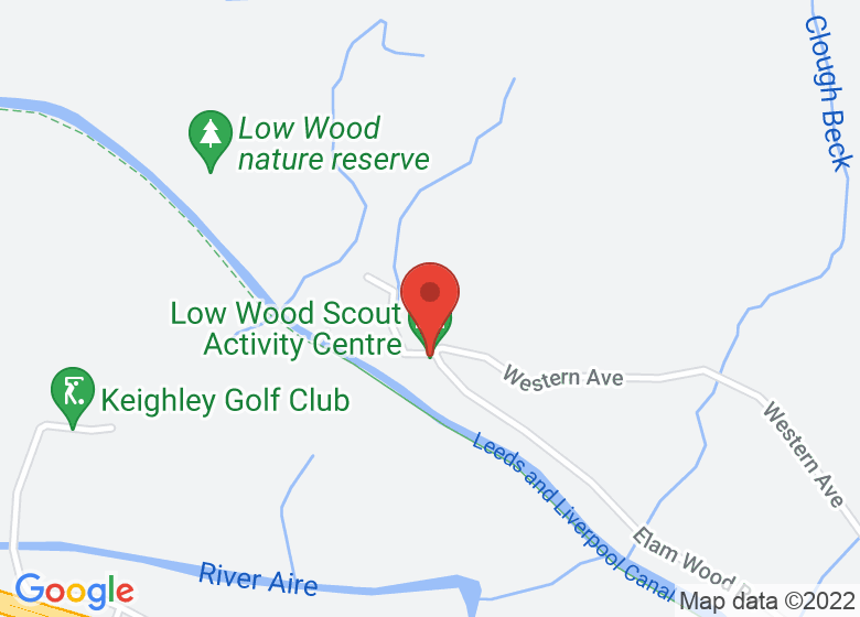 Map showing location of Low Wood Scout Activity Centre