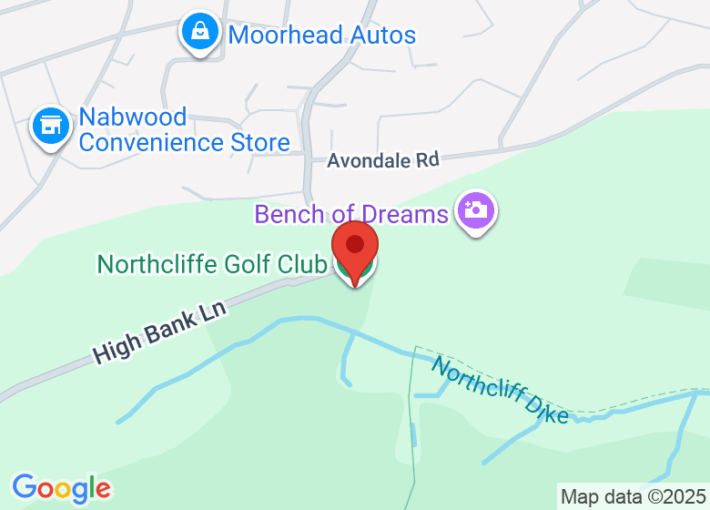 Map showing location of Northcliffe Golf Club