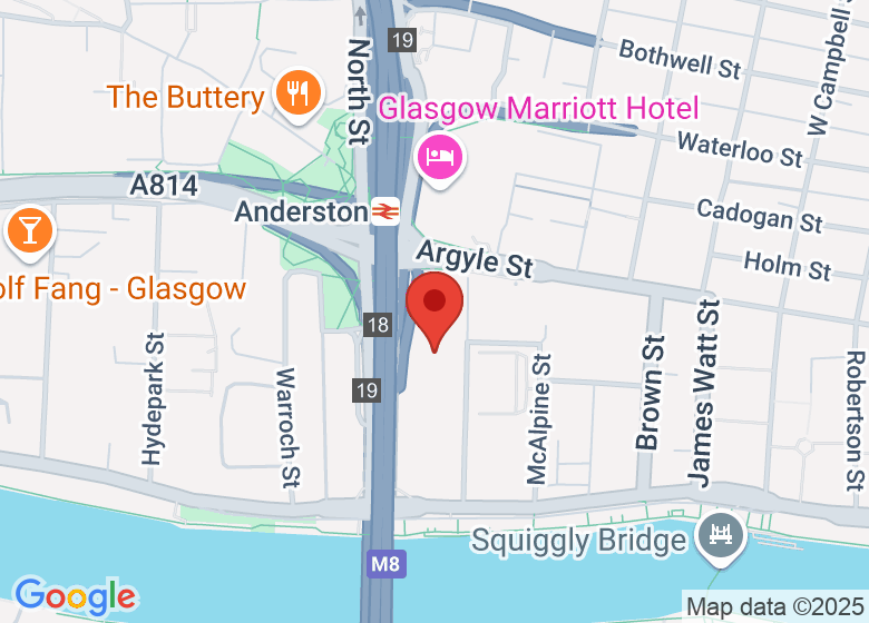 Map showing location of The Pentagon Centre 