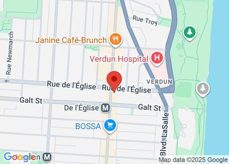Carte montrant l'emplacement de Brio & Crea Concept inc