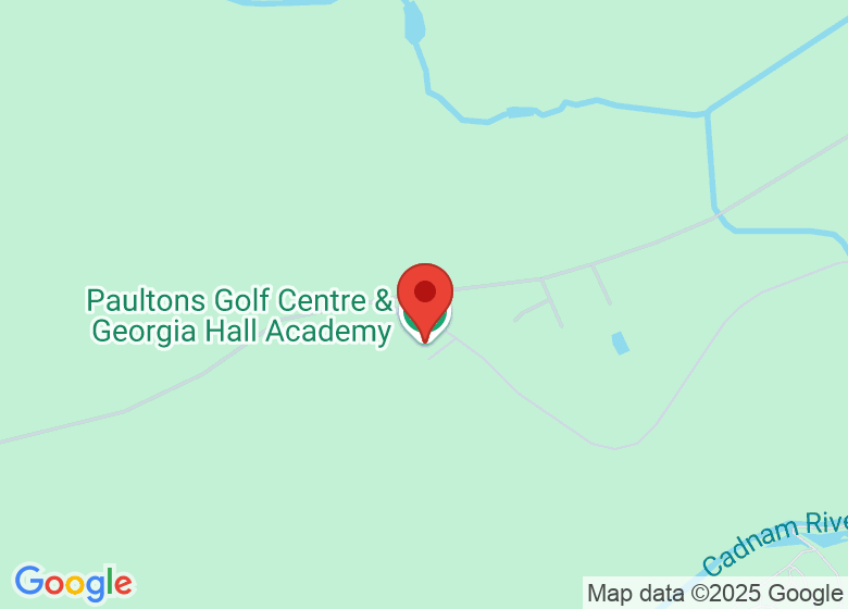 Map showing location of Paultons Golf Centre & Georgia Hall Academy