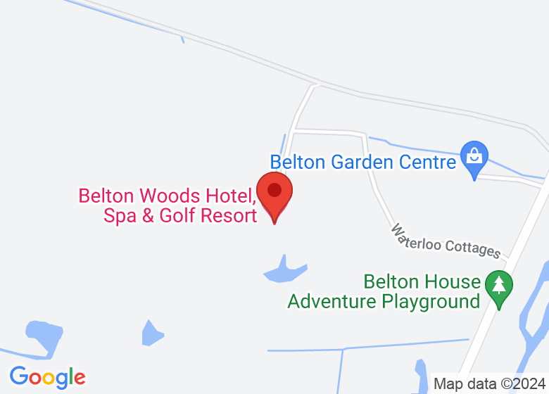 Map showing location of Belton Woods Hotel, Spa & Golf Resort