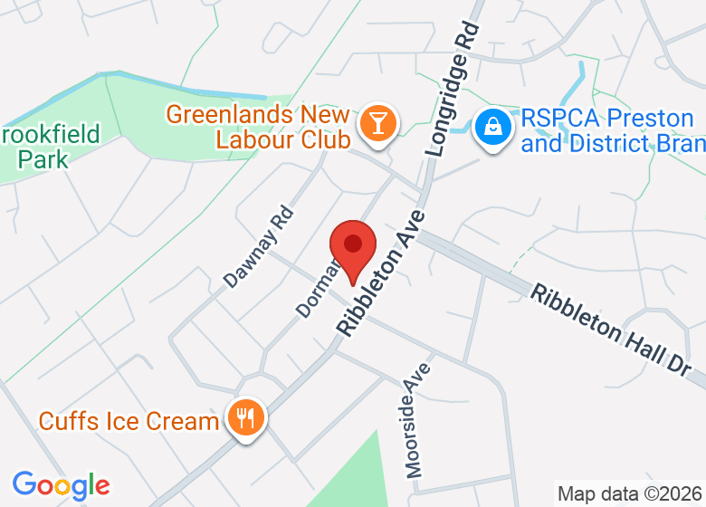 Map showing location of Ribble Lodge