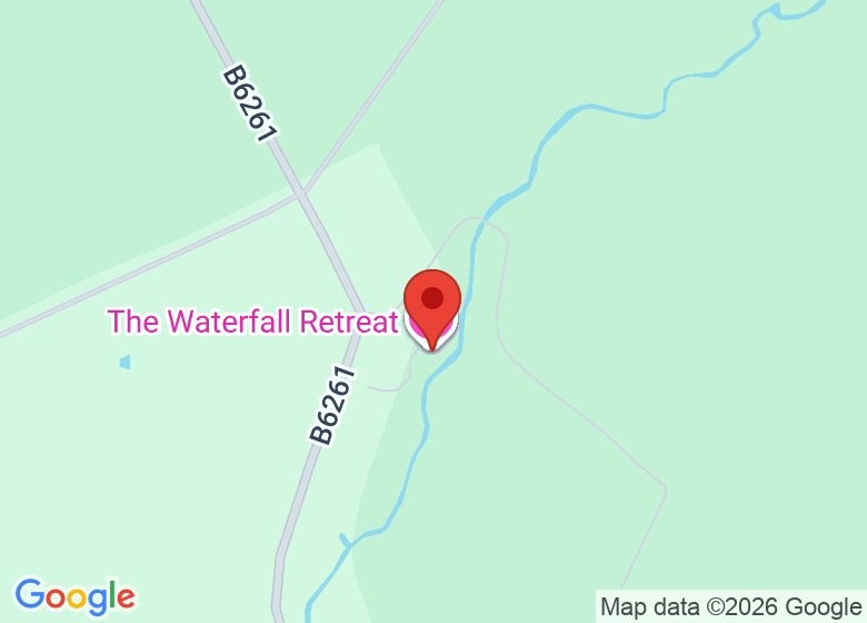 Map showing location of The Waterfall Retreat