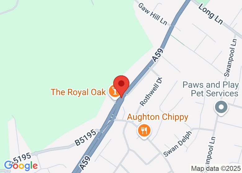 Map showing location of Aughton Wellness