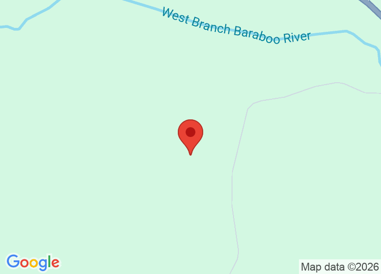 Map showing location of Naturesong Farm & Retreat