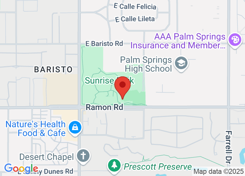 Map showing event location
