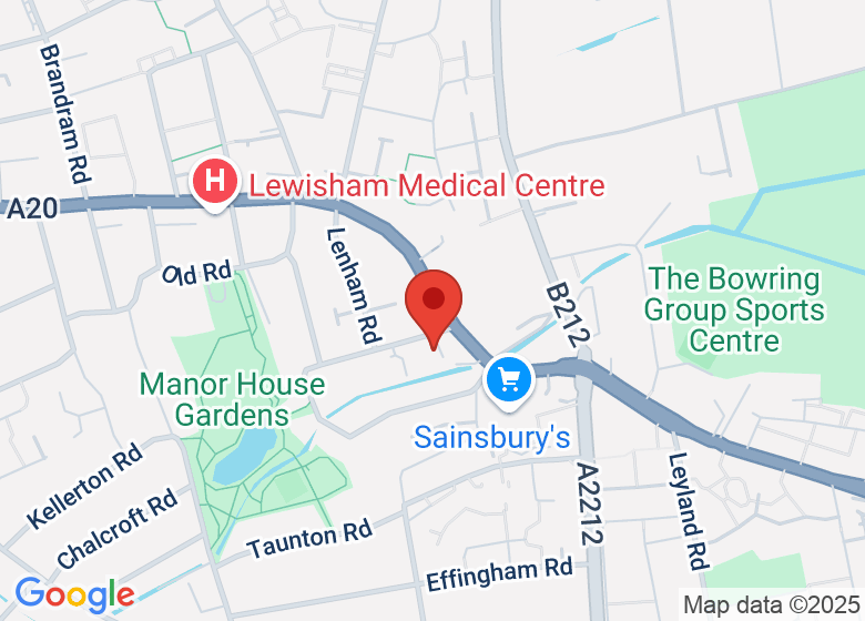 Map showing location of Spin and Workout 