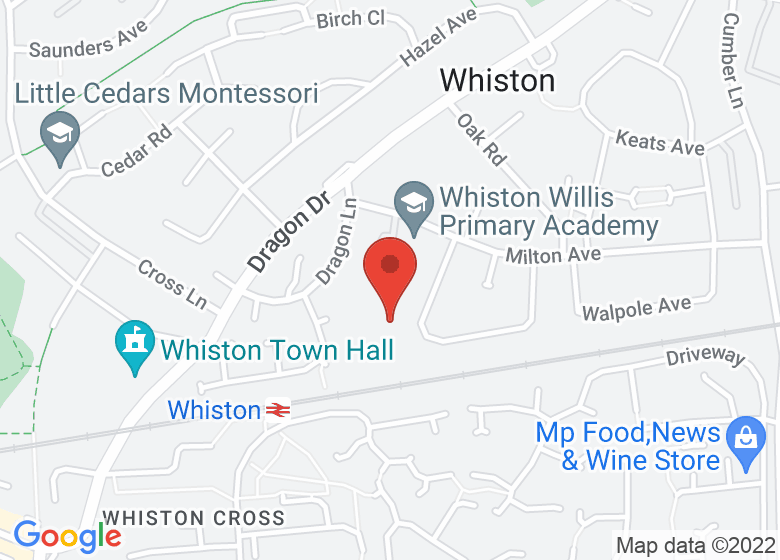 Map showing location of The Sensory Hive