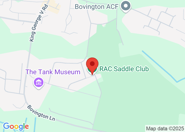 Map showing location of RAC Saddle Club