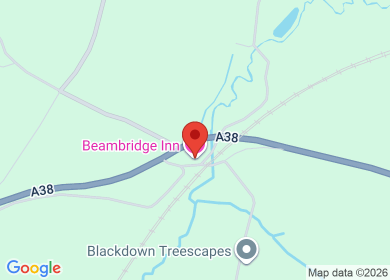Map showing location of Beambridge Inn