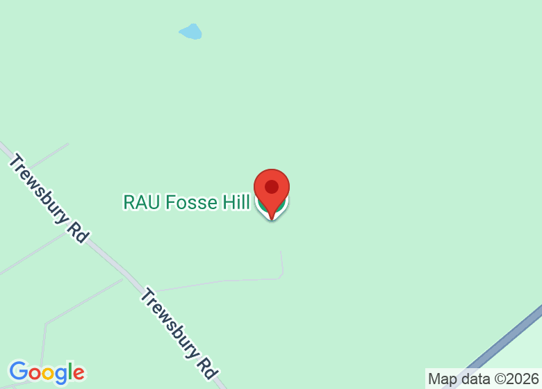 Map showing location of RAU Fosse Hill