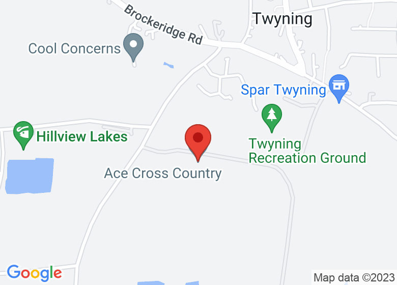 Map showing location of Ace Cross Country