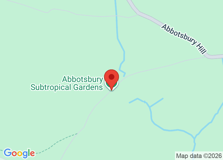 Map showing location of Abbotsbury Subtropical Gardens