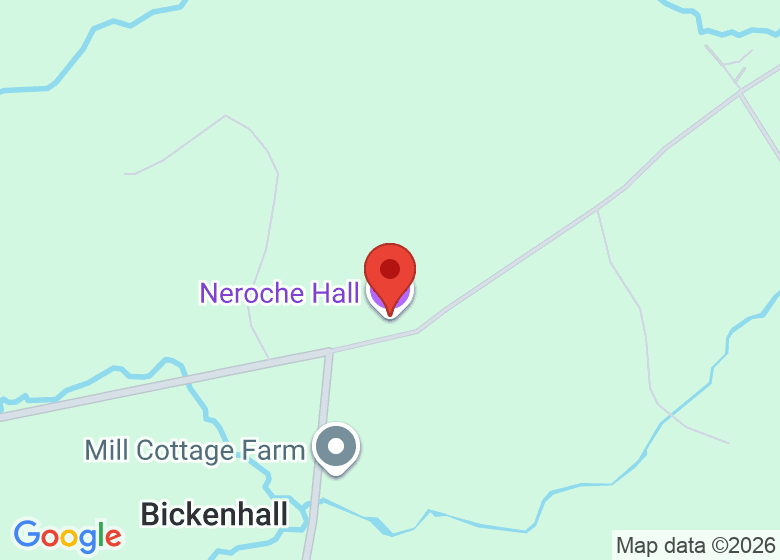 Map showing location of Neroche Hall