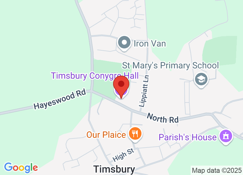 Map showing location of Timsbury Conygre Hall