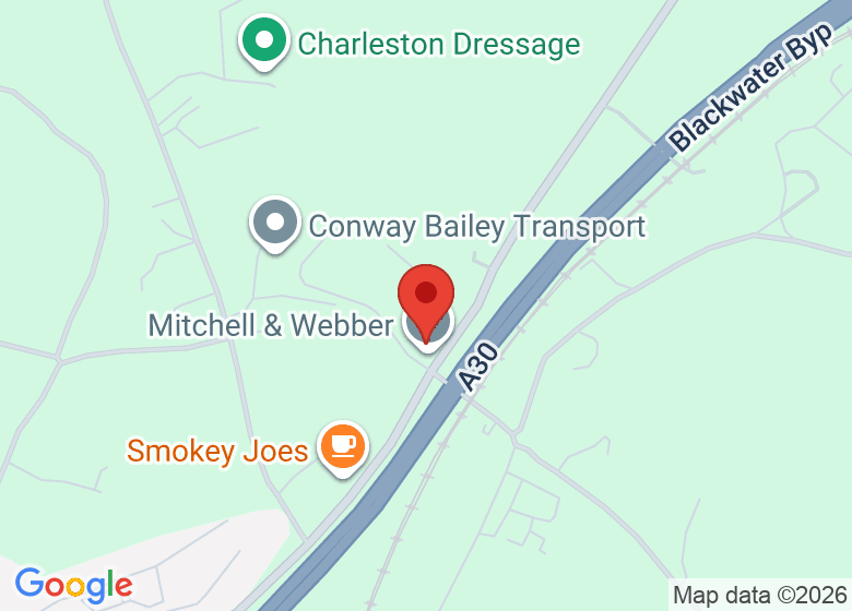 Map showing location of Cornwall Riding Centre
