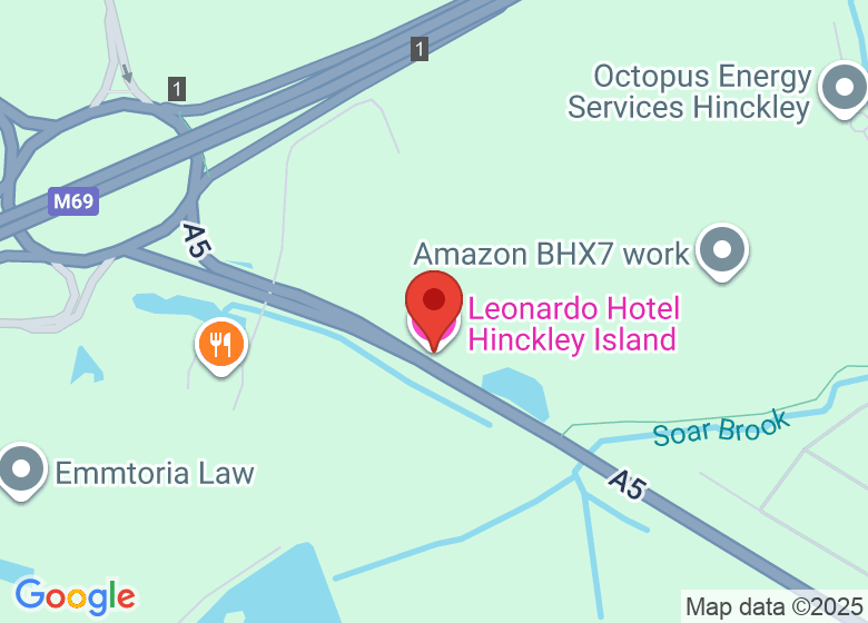 Map showing location of Leonardo Hotel Hinckley Island