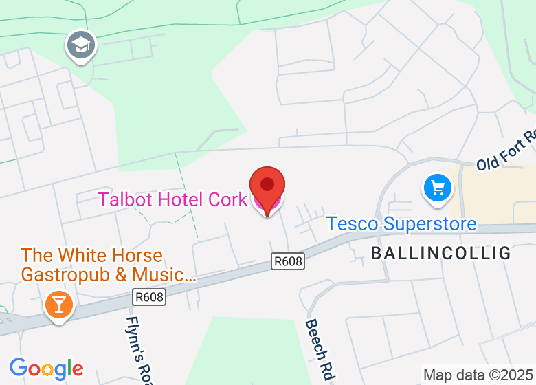 Map showing location of Talbot Hotel Cork