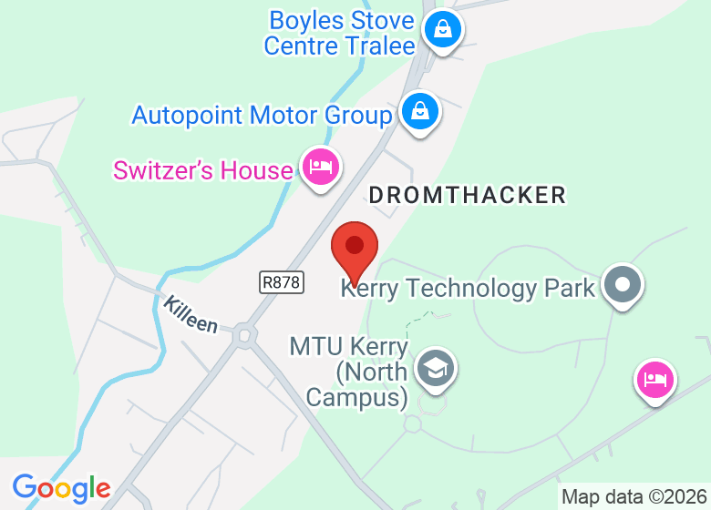 Map showing location of Tralee Education Support Centre