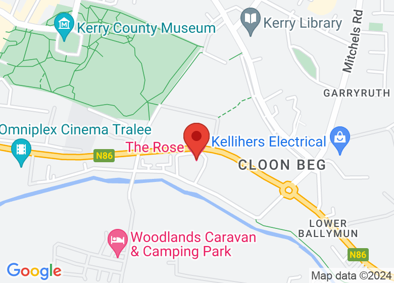 Map showing location of The Rose Hotel