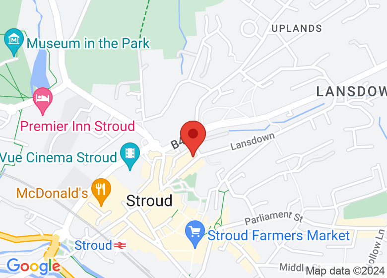 Map showing location of Centre for Science and Art