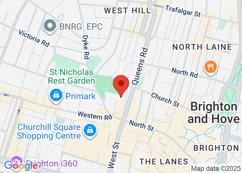 Map showing location of Brighton Ki Centre