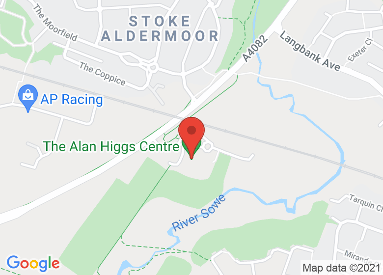 Map showing location of The Alan Higgs Centre