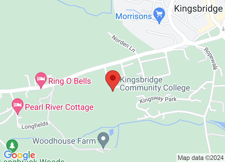 Map showing location of Kingsbridge Community College