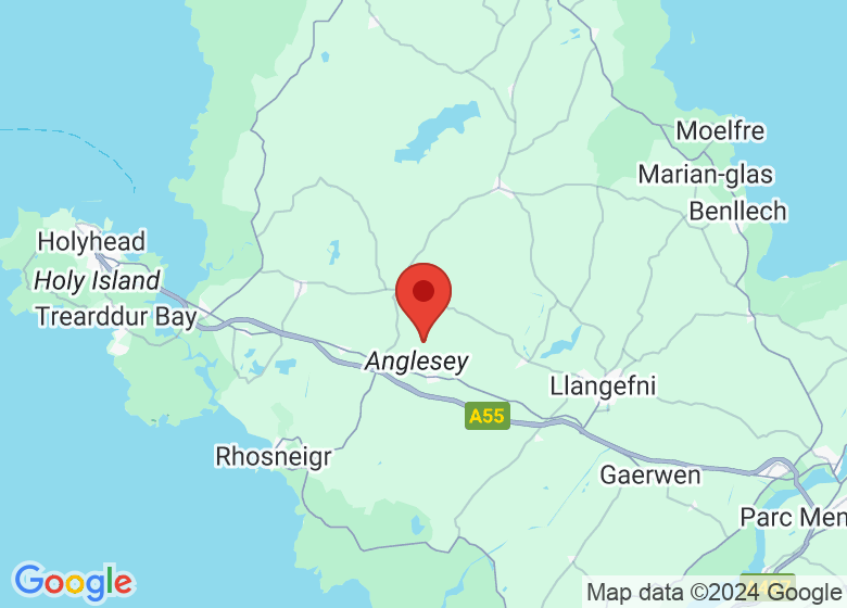 Map showing location of Anglesey