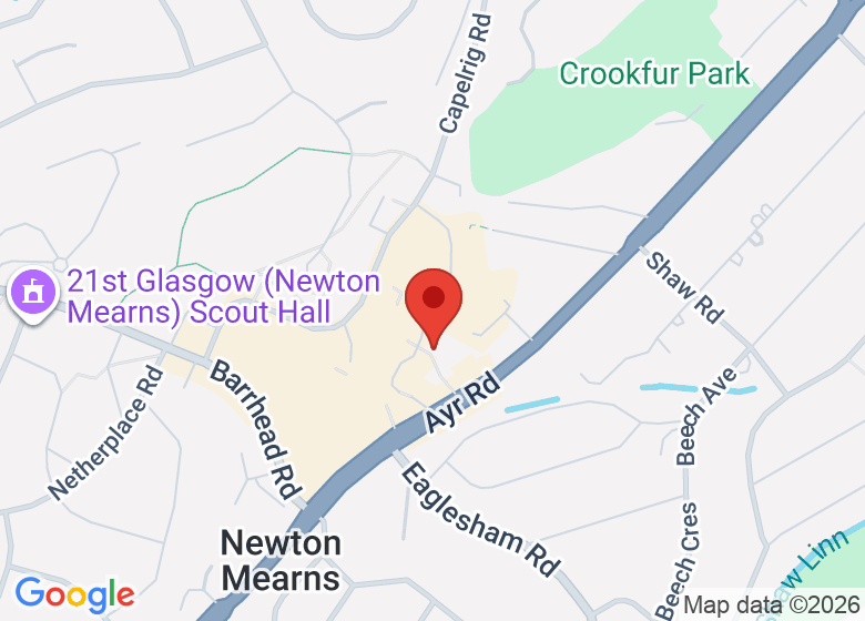 Map showing event location