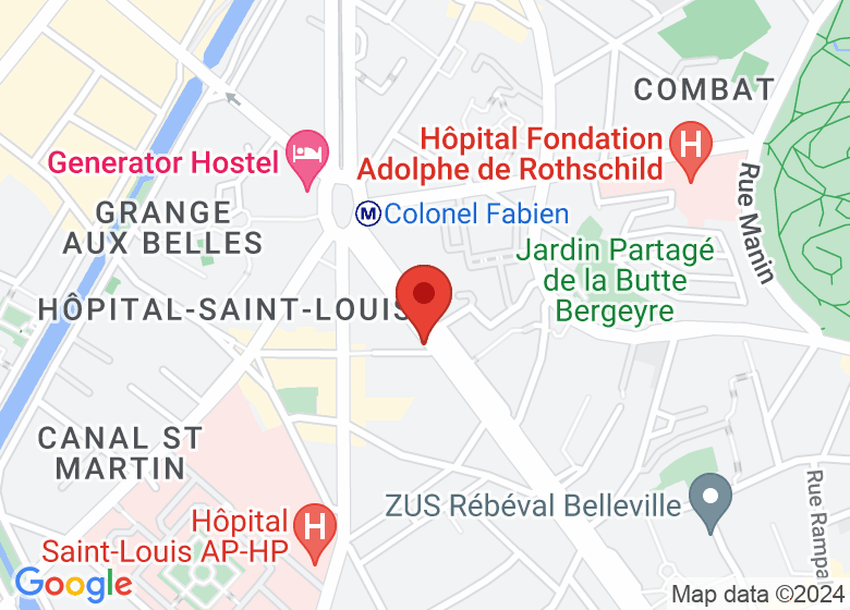 Carte montrant l'emplacement de La Maison Bistrot
