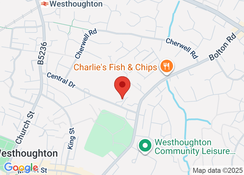 Map showing location of The Hub at Westhoughton