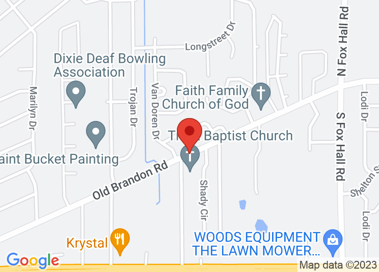 Map showing event location