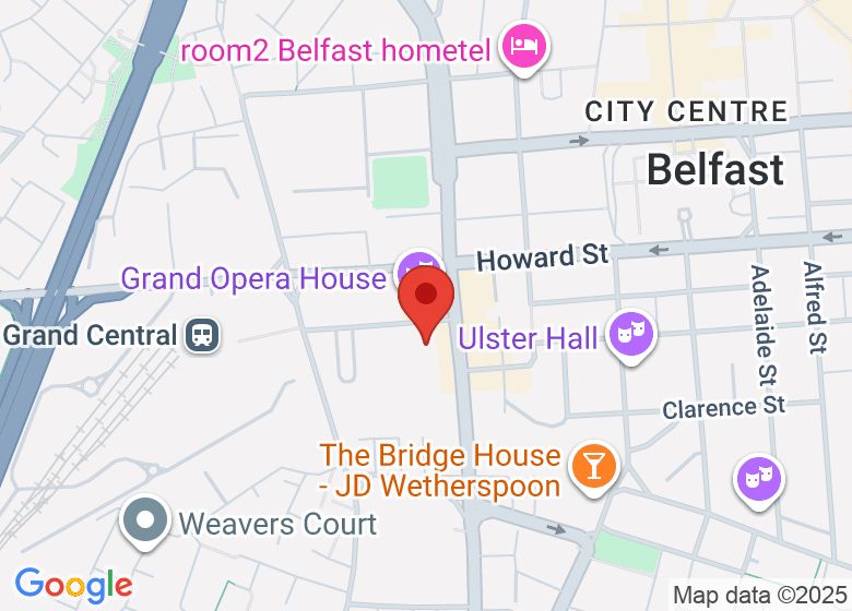 Map showing location of Europa Hotel