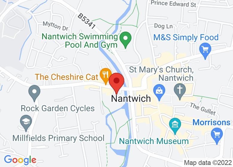 Map showing location of YogaK Wellbeing Studio