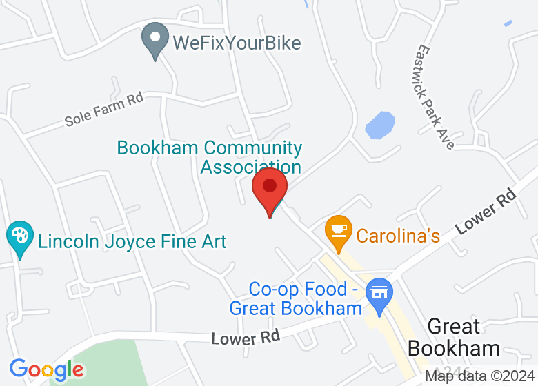 Map showing location of Old Barn Hall