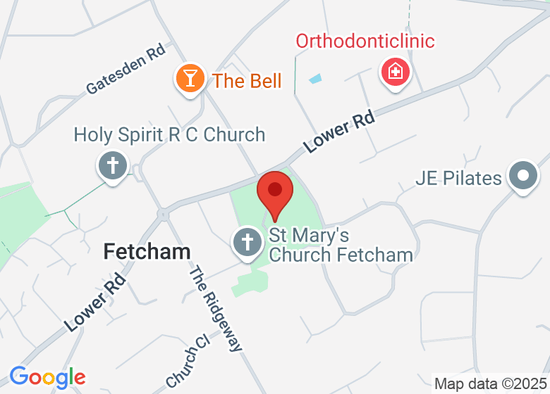 Map showing location of Fetcham Park House
