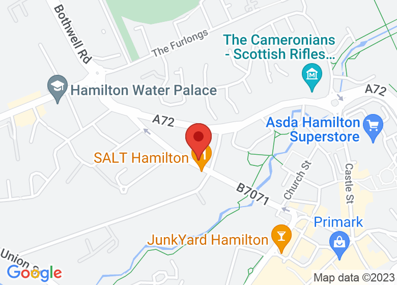 Map showing location of Prana Yoga Studio