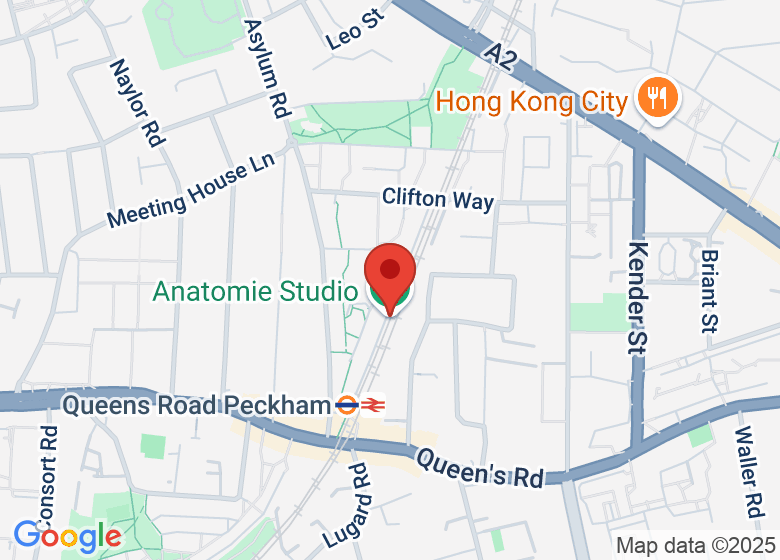 Map showing location of Anatomie Studio