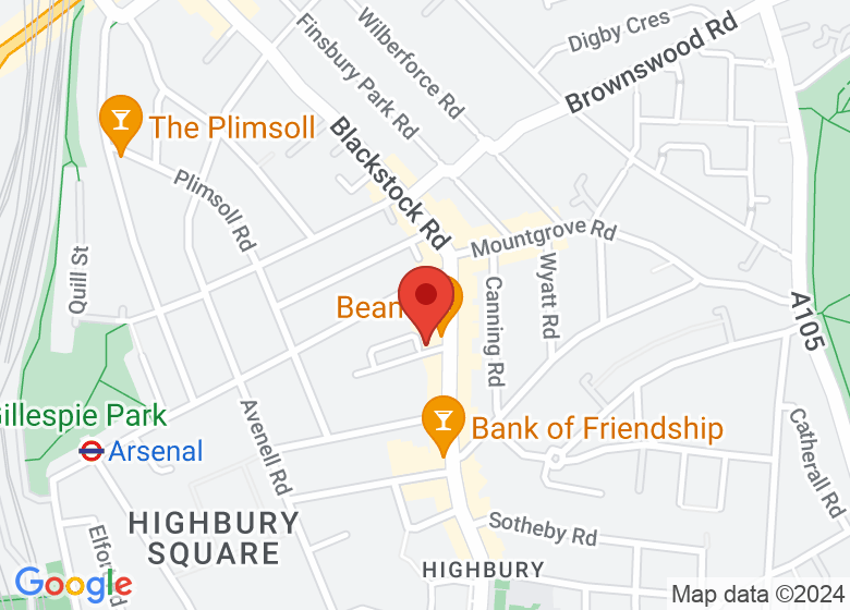 Map showing location of Elizabeth House