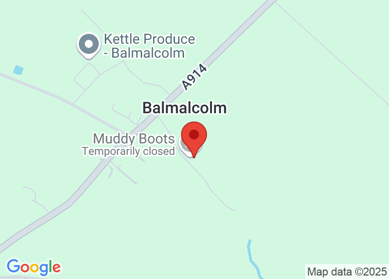 Map showing location of Balmalcolm Den