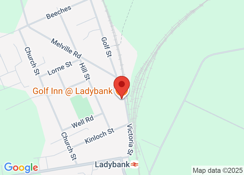 Map showing location of Golf Inn @ Ladybank