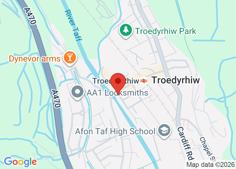 Map showing location of Moonshell Healing Temple