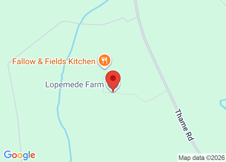 Map showing location of Lopemede Farm