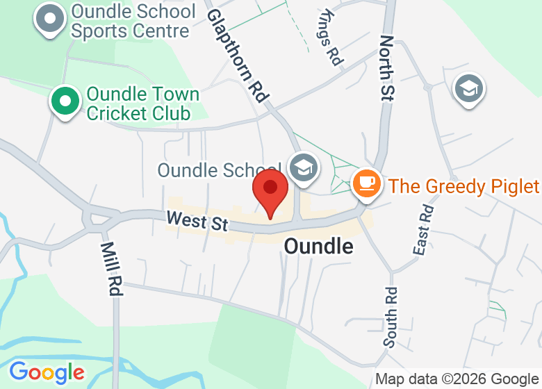 Map showing location of Queen Victoria Hall