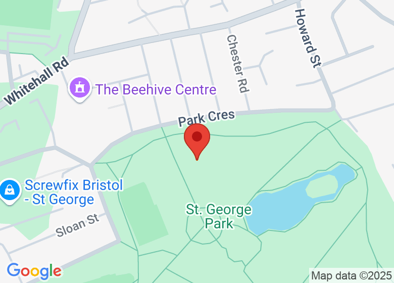 Map showing location of St. George Park