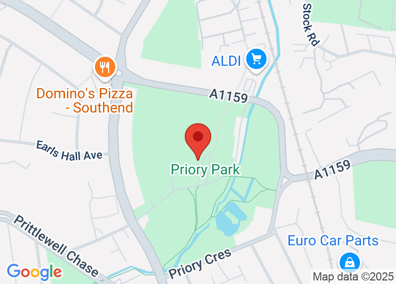 Mapa de ubicación de Priory Park