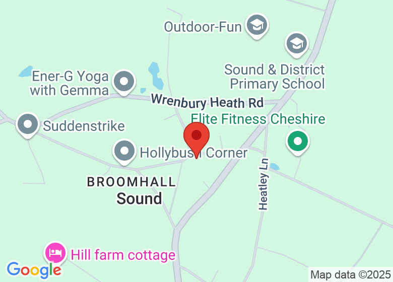 Map showing location of Broomhall and Sound Chapel Community Hall